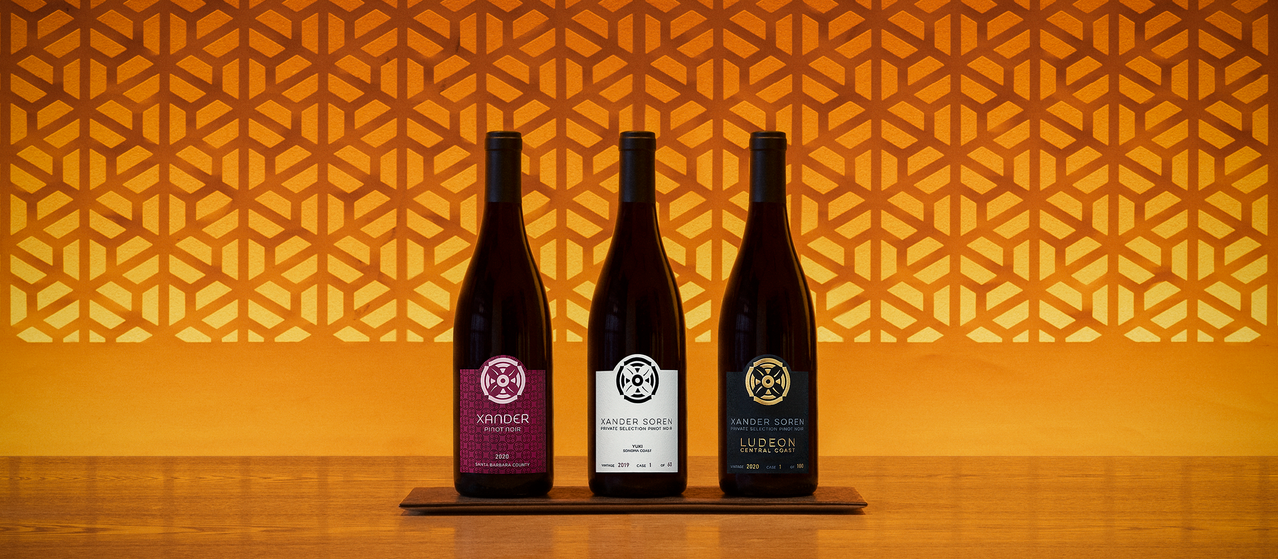 4. Three Bottles Wood Screen